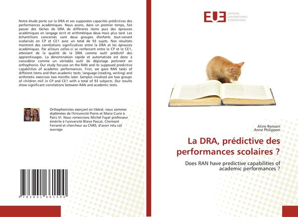 Produktbild: La DRA, pr&eacute;dictive des performances scolaires ?