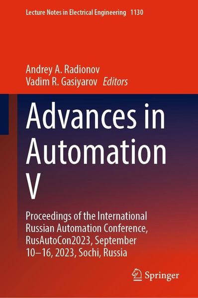 Produktbild: Advances in Automation V
