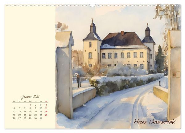 Produktbild: Schl&ouml;sser und Burgen - Romantische Reise durch Nordrhein-Westfalen (Wandkalender 2026 DIN A2 quer), CALVENDO Monatskalender