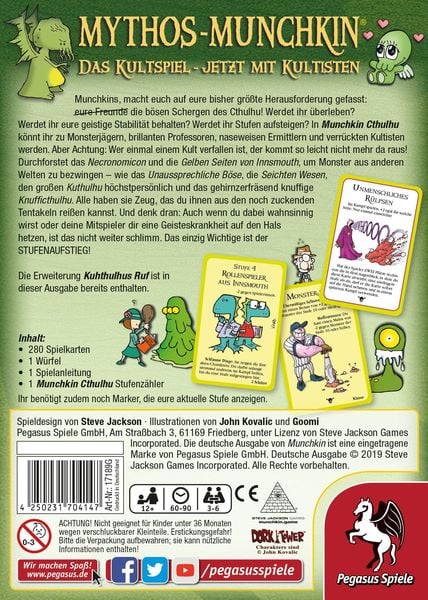 Produktbild: Munchkin Cthulhu 1+2