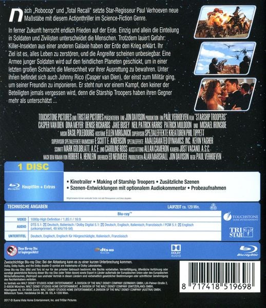 Produktbild: Starship Troopers - Ungeschnittene Fassung