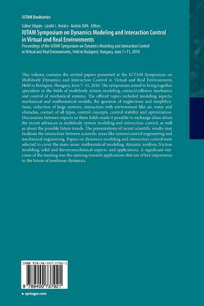 Produktbild: IUTAM Symposium on Dynamics Modeling and Interaction Control in Virtual and Real Environments
