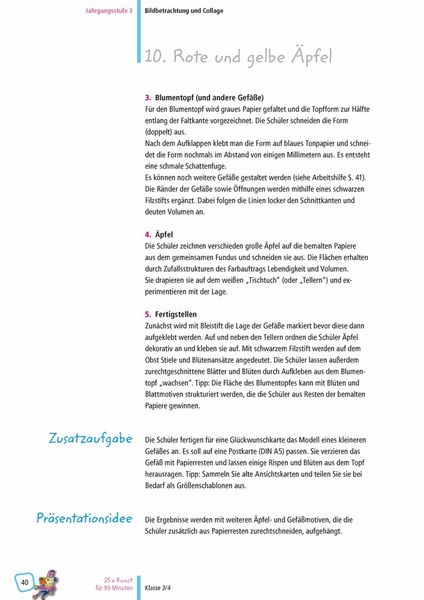 Produktbild: 25 x Kunst f&uuml;r 90 Minuten &ndash; Klasse 3/4