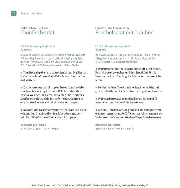 Produktbild: K&ouml;stlich essen Reflux und Sodbrennen
