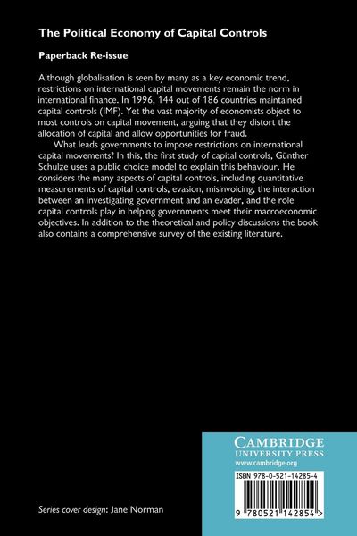 Produktbild: The Political Economy of Capital Controls