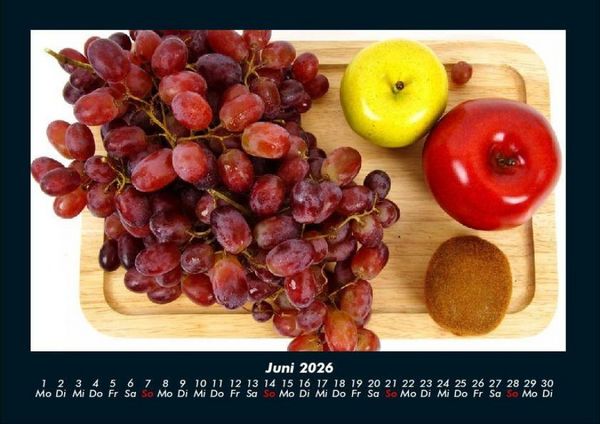 Produktbild: Obstkalender 2026 Fotokalender DIN A4
