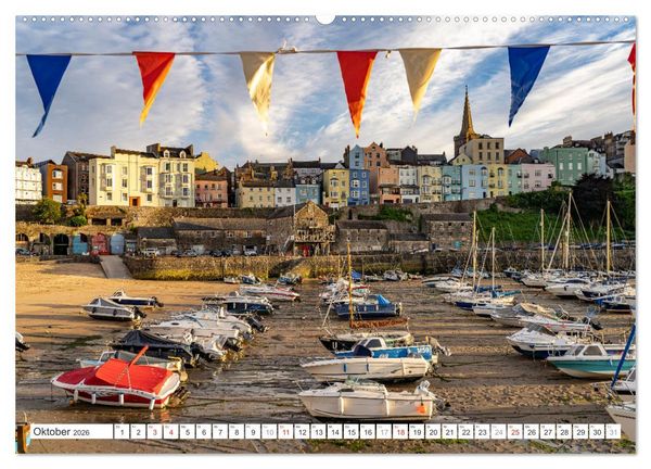 Produktbild: Gro&szlig;britannien - Wales (hochwertiger Premium Wandkalender 2026 DIN A2 quer), Kunstdruck in Hochglanz