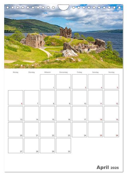 Produktbild: Schottland Impressionen - Schl&ouml;sser und Whisky (Wandkalender 2026 DIN A4 hoch), CALVENDO Monatskalender