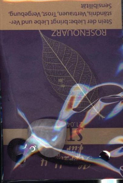 Produktbild: Rosenquarz Herzblatt, Gl&uuml;cksstein