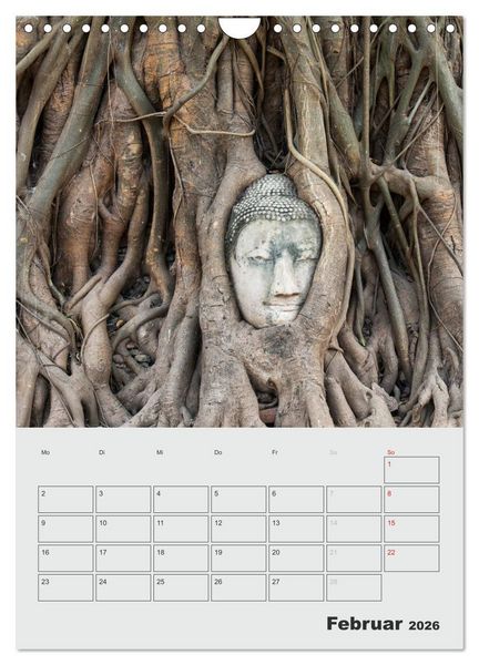 Produktbild: BUDDHA - Das sanfte L&auml;cheln (Wandkalender 2026 DIN A4 hoch), CALVENDO Monatskalender