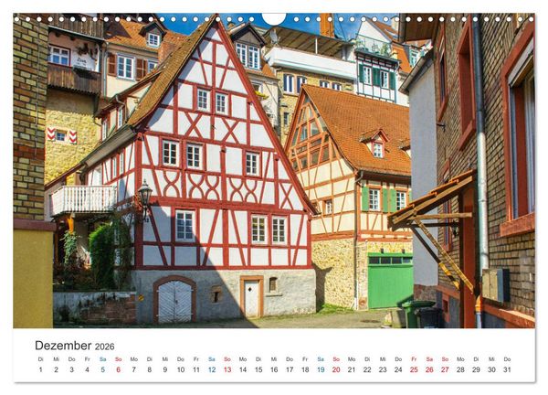 Produktbild: Weinheim - Eine Perle an der Bergstra&szlig;e (Wandkalender 2026 DIN A3 quer), CALVENDO Monatskalender