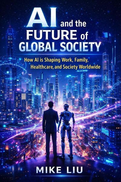 Produktbild: AI and the Future of Global Society: How AI is Shaping Work, Family, Healthcare, and Society Worldwide