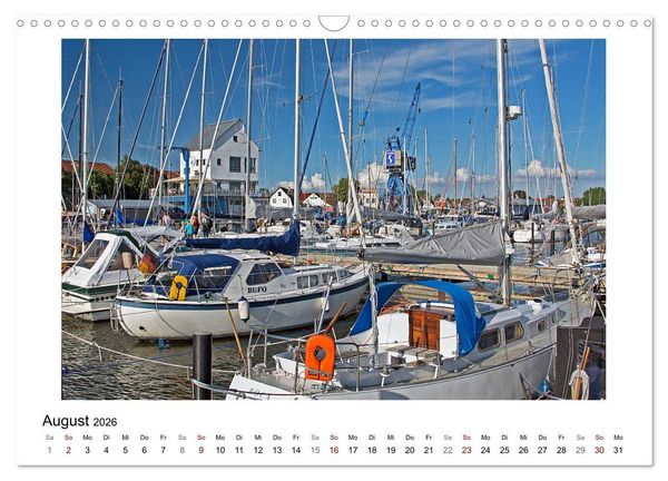 Produktbild: Schleswig und die Schlei - von Schloss Gottorf bis Schleim&uuml;nde (Wandkalender 2026 DIN A3 quer), CALVENDO Monatskalender