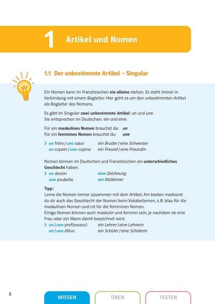 Produktbild: Klett Sicher in Franz&ouml;sisch Grammatik 1./2. Lernjahr