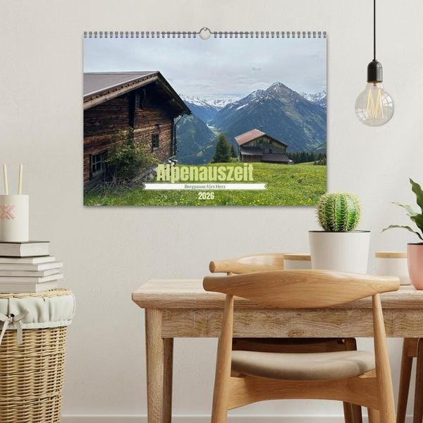 Produktbild: Alpenauszeit - Bergpause f&uuml;rs Herz (Wandkalender 2026 DIN A3 quer), CALVENDO Monatskalender