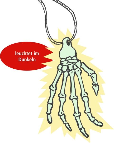 Produktbild: Fluoreszierende Skelett-Hand - Wild+Cool
