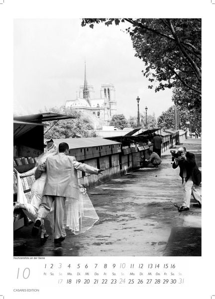 Produktbild: Paris schwarz-weiss Kalender 2027 &ndash; Wandkalender | Fotokalender Frankreich 29x21cm - Stilvoller Paris Schwarz-Wei&szlig; &ndash; Ideal f&uuml;r Kunst- und Reisefreunde