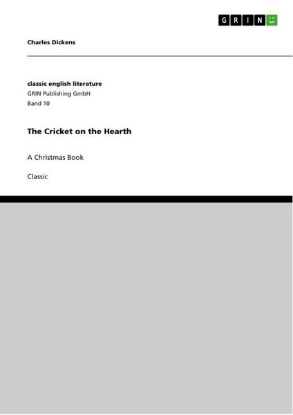 Produktbild: The Cricket on the Hearth