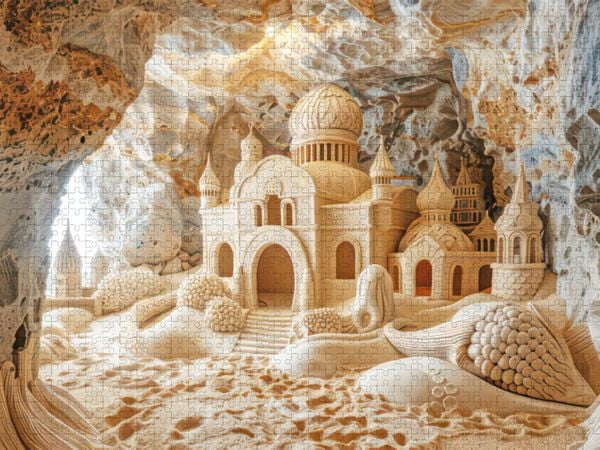 Produktbild: CALVENDO Puzzle Skulptur aus Sand | 1000 Teile Lege-Gr&ouml;&szlig;e 64x48cm Foto-Puzzle f&uuml;r gl&uuml;ckliche Stunden
