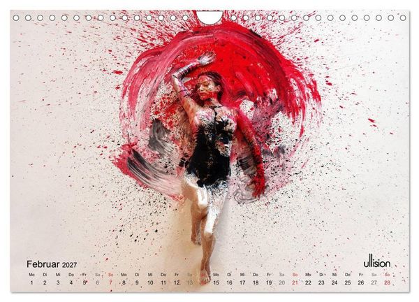 Produktbild: FARBSPIELE - Akt im Feuerwerk der Farben (Wandkalender 2027 DIN A4 quer), CALVENDO Monatskalender