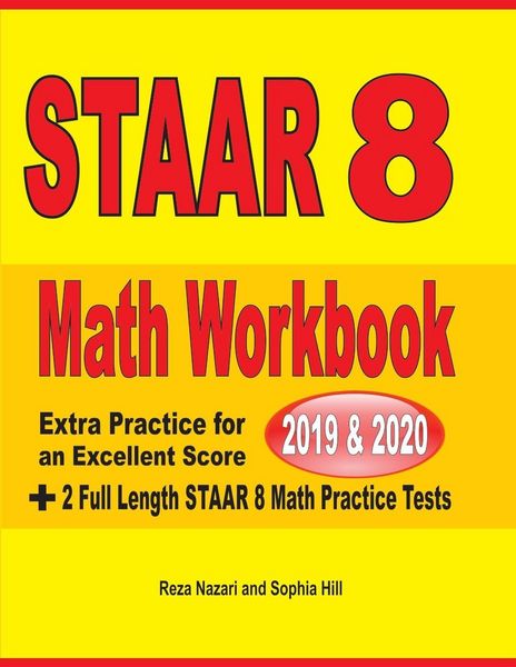 Produktbild: STAAR Grade 8 Math Workbook 2019 & 2020