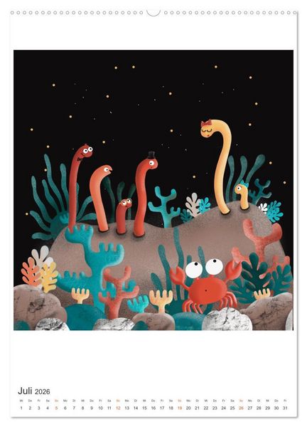 Produktbild: SAVE OUR OCEANS - Ursprung allen Lebens (Wandkalender 2026 DIN A2 hoch), CALVENDO Monatskalender