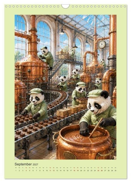 Produktbild: Die geheime Stadt der Pandas (Wandkalender 2027 DIN A3 hoch), CALVENDO Monatskalender