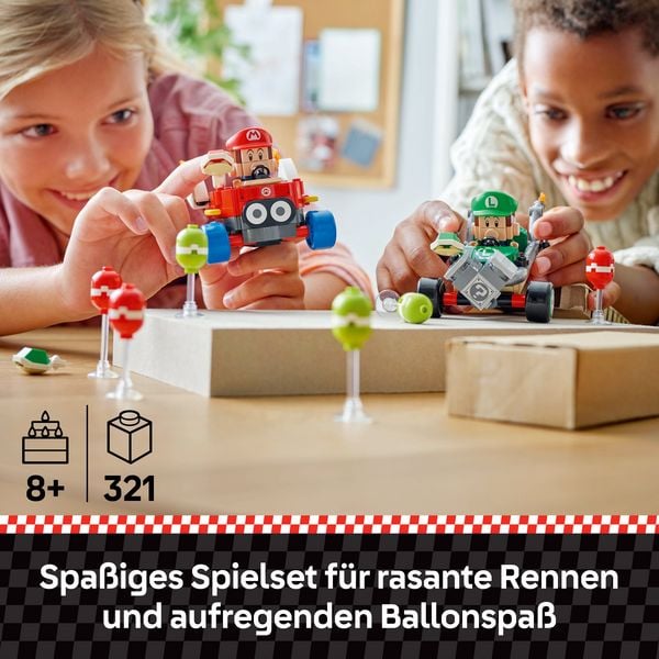 Produktbild: LEGO Super Mario: Mario Kart &ndash; Baby Mario vs. Baby Luigi, Spielset 72034