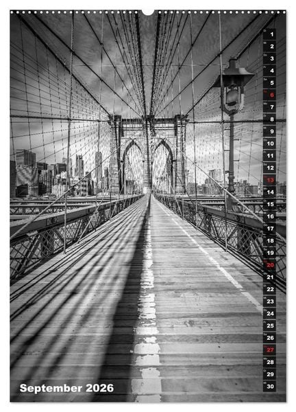 Produktbild: STADTBILDER Monochrome Momente (Wandkalender 2026 DIN A2 hoch), CALVENDO Monatskalender