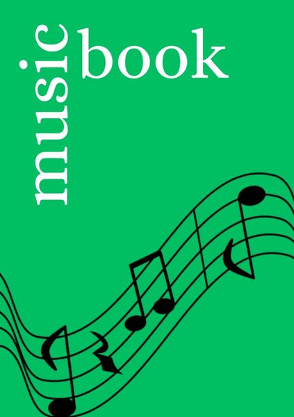 Produktbild: Music Book: DIN A5 Staff Book | 60 Pages with 12 Staves / Systems per Sheet | Paper 90g/m&sup2;