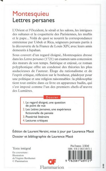 Produktbild: Lettres persanes