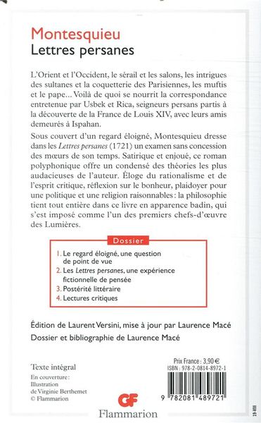 Produktbild: Lettres persanes