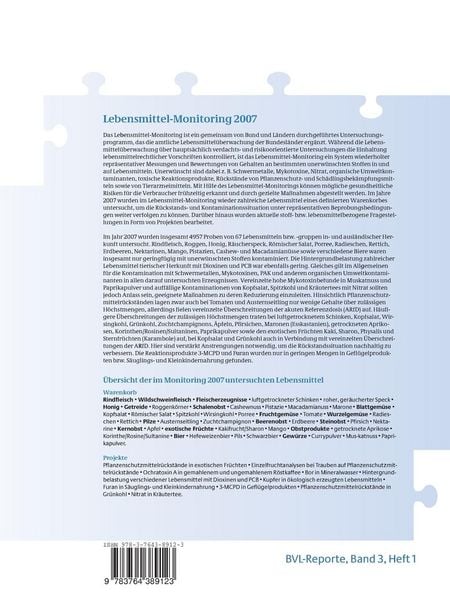 Produktbild: Berichte zur Lebensmittelsicherheit 2007