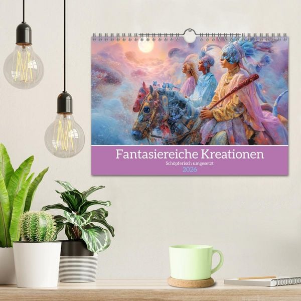 Produktbild: Fantasiereiche Kreationen - Sch&ouml;pferisch umgesetzt (Wandkalender 2026 DIN A4 quer), CALVENDO Monatskalender