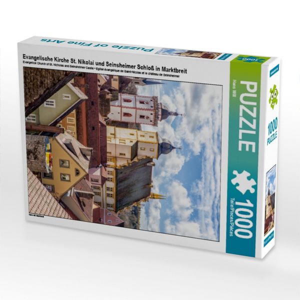 Evangelische Kirche St. Nikolai und Seinsheimer Schloß in Marktbreit (Puzzle)