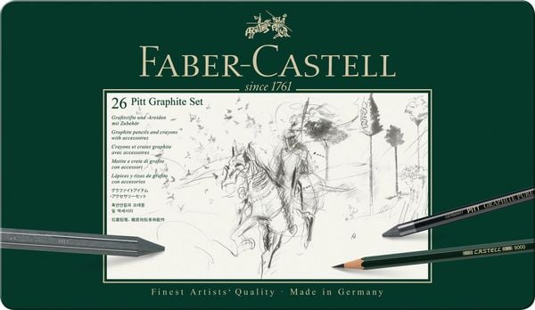 Produktbild: Faber-Castell Pitt Graphite gro&szlig;es Set 26er Metalletui