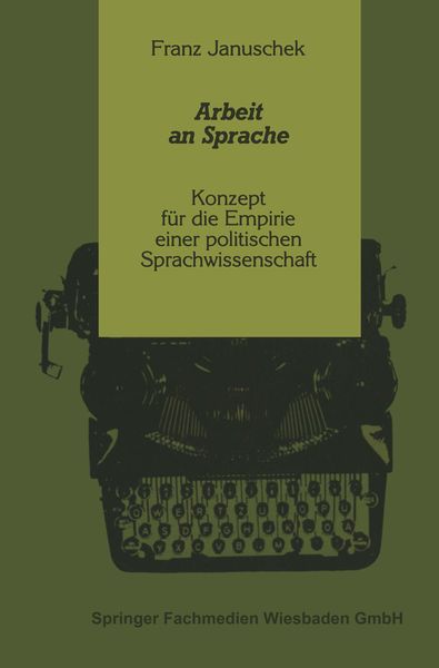 Produktbild: Arbeit an Sprache