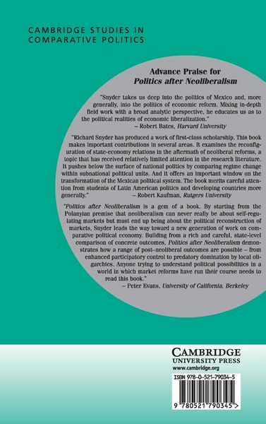 Produktbild: Politics after Neoliberalism