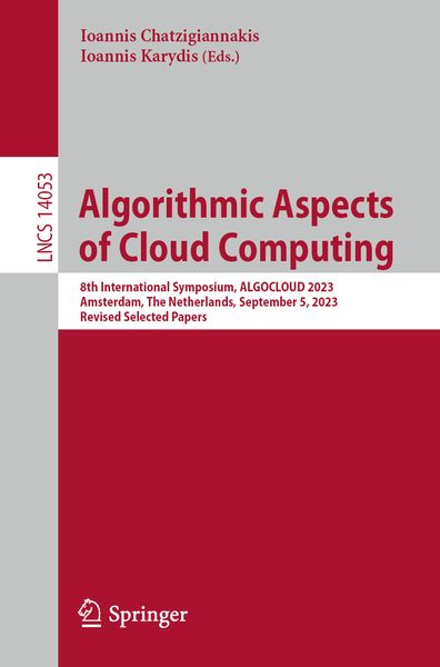 Produktbild: Algorithmic Aspects of Cloud Computing