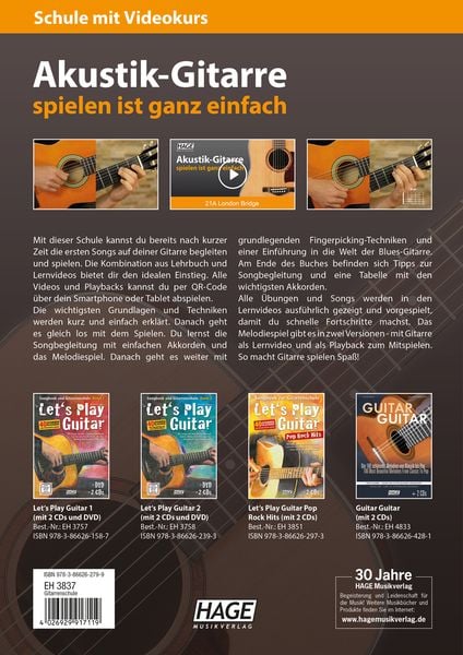 Produktbild: Akustik-Gitarre spielen ist ganz einfach