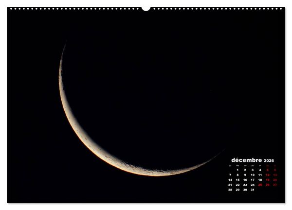 Produktbild: Phases de la lune (Calendrier mural 2026 DIN A2 vertical) calendrier de bureau