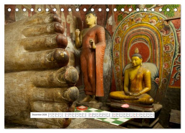 Produktbild: Asien - Sri Lanka (Tischkalender 2026 DIN A5 quer), CALVENDO Monatskalender