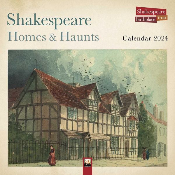 Produktbild: Shakespeare Birthplace Trust: Shakespeare Homes and Haunts Wall Calendar 2024 (Art Calendar)
