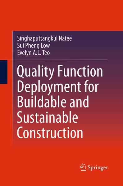 Produktbild: Quality Function Deployment for Buildable and Sustainable Construction