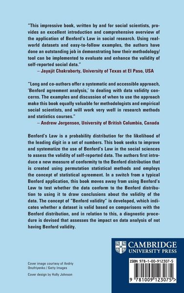 Produktbild: Applying Benford's Law for Assessing the Validity of Social Science Data