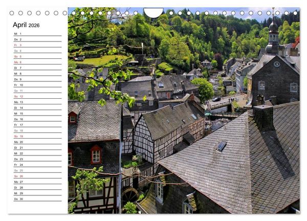 Produktbild: Eine Perle in der Eifel - Monschau (Wandkalender 2026 DIN A4 quer), CALVENDO Monatskalender