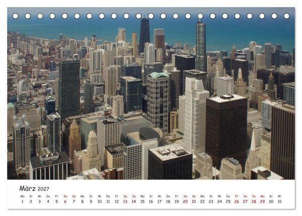 Produktbild: beeindruckendes Chicago (Tischkalender 2027 DIN A5 quer), CALVENDO Monatskalender