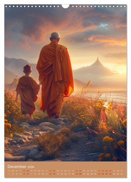 Produktbild: Zen in Orange (Wall Calendar 2026 DIN A3 portrait), CALVENDO 12 Month Wall Calendar