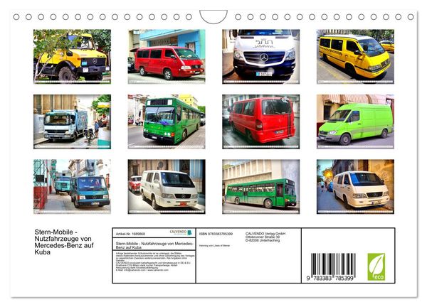 Produktbild: Stern-Mobile - Nutzfahrzeuge von Mercedes-Benz auf Kuba (Wandkalender 2025 DIN A4 quer), CALVENDO Monatskalender