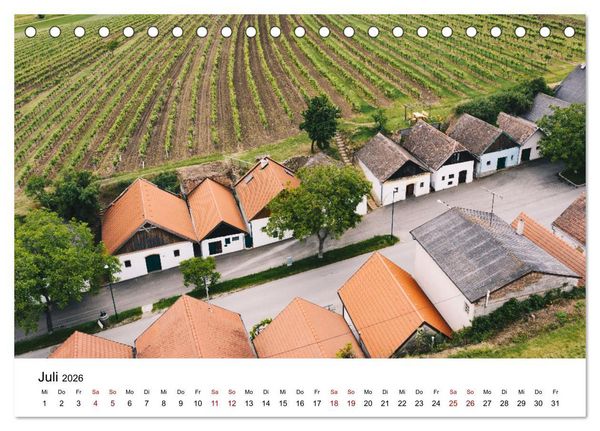 Produktbild: Das Weinviertel im wundersch&ouml;nen Nieder&ouml;sterreich. (Tischkalender 2026 DIN A5 quer), CALVENDO Monatskalender